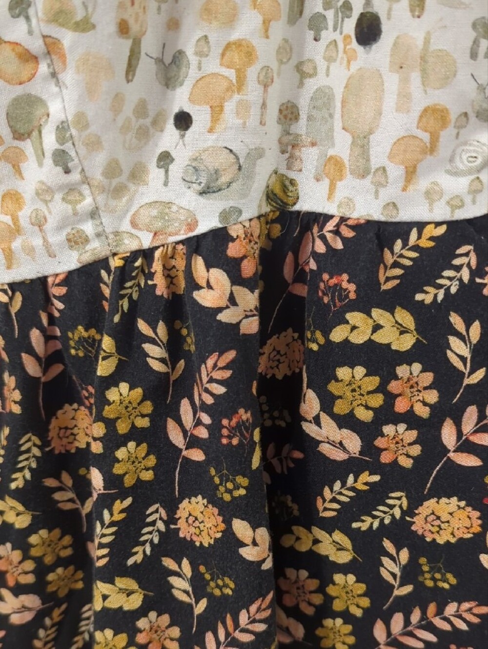 Retrolicious Snailing Along Twofer Dress size 1X Mushroom Nature Prints - Picture 8 of 14